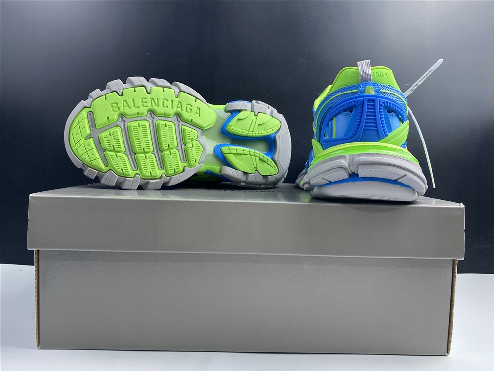 BLG Track Trainers Green Blue